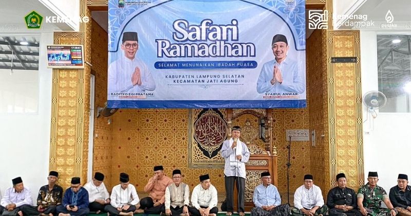 Kepala Kemenag Lampung Selatan Hadiri Safari Ramadan Pemkab di Jati Agung