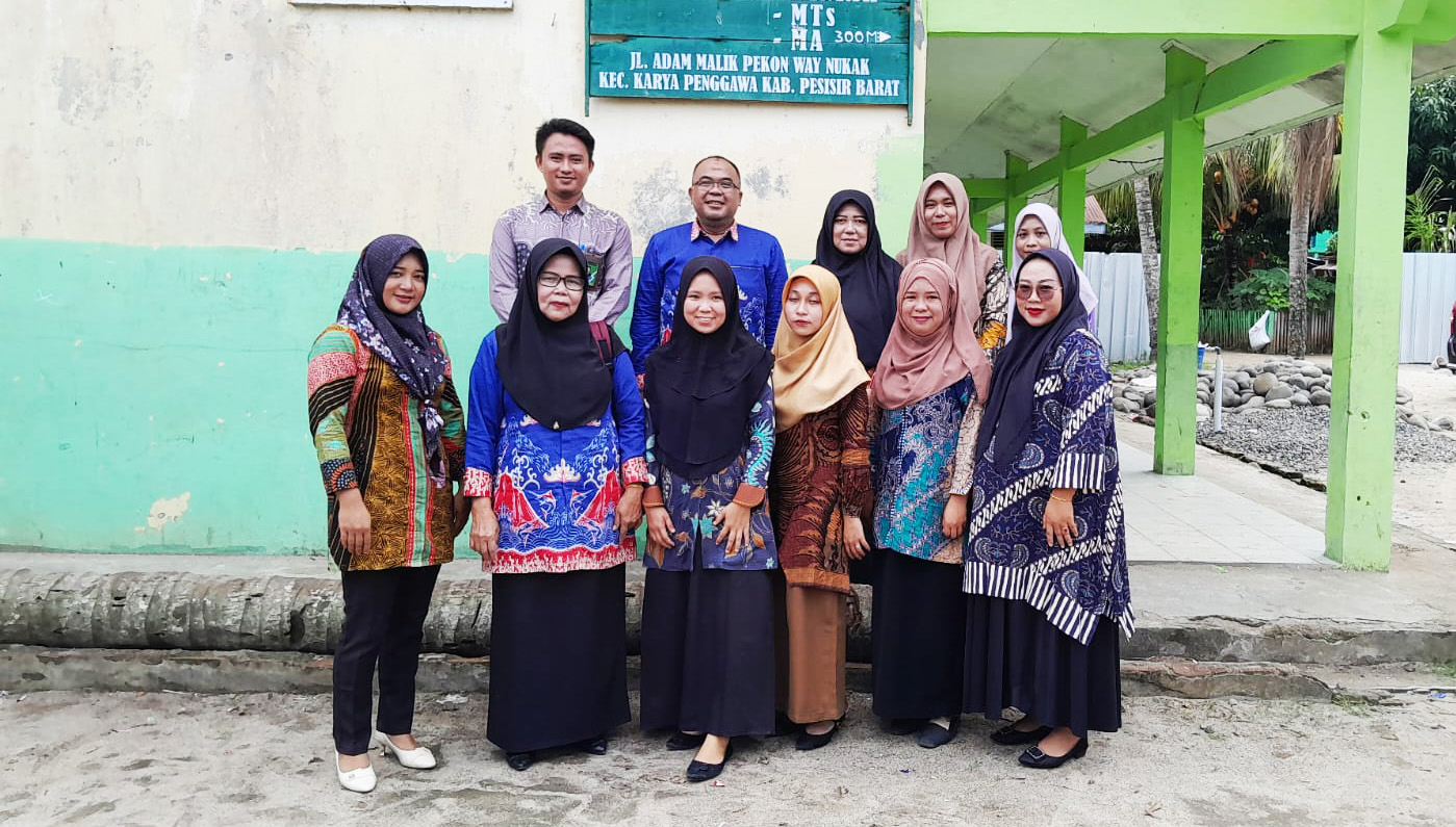 Kasubag TU Kemenag Pesisir Barat  Pantau Pelaksanaan Assesmen Madrasah (AM ) Hari ke 2