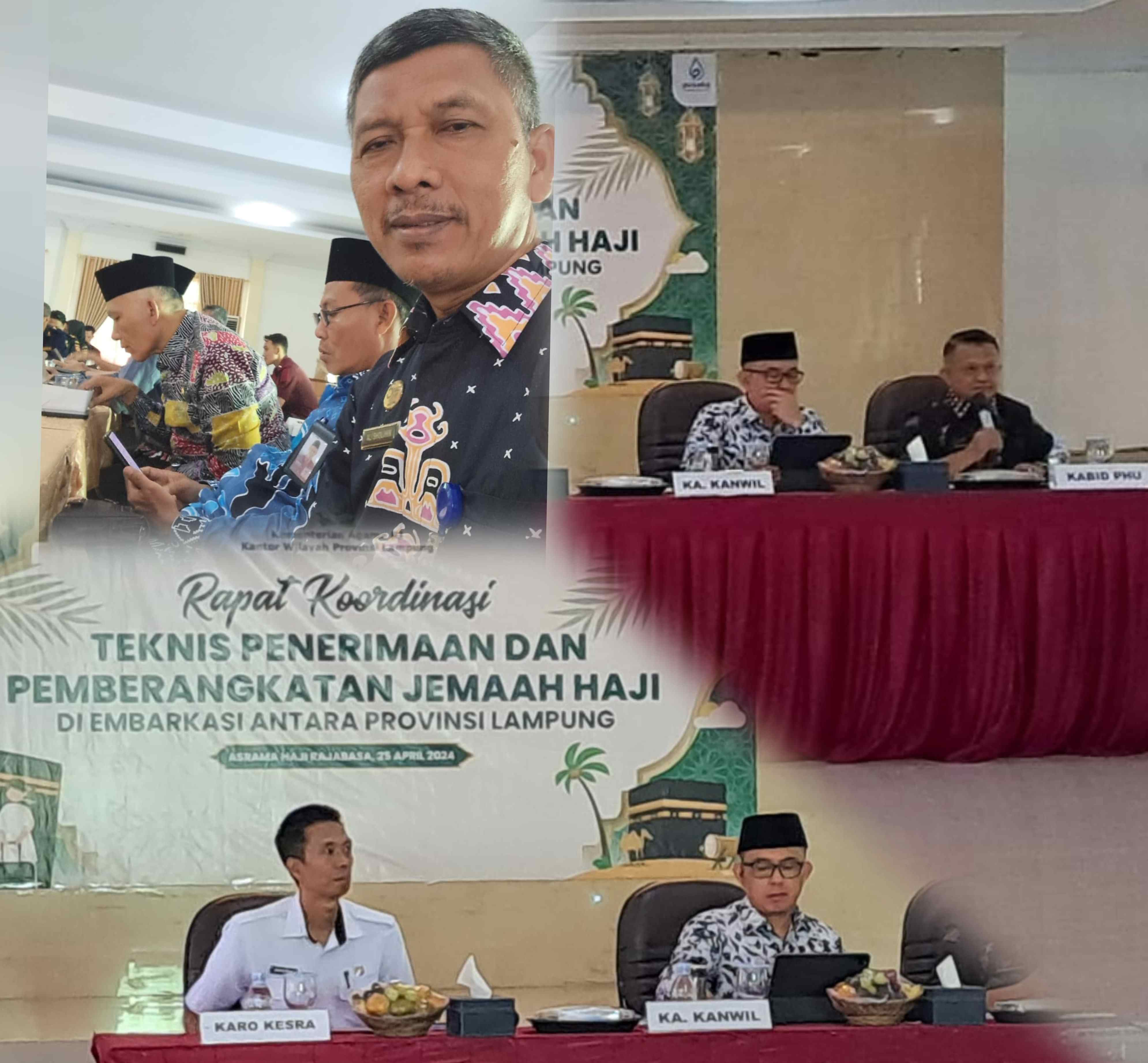 Inilah Hal Penting dari Hasil Rakor Teknis Penerimaan dan Pemberangkatan Jemaah Haji  Provinsi Lampung Tahun 1445 H/2024 M