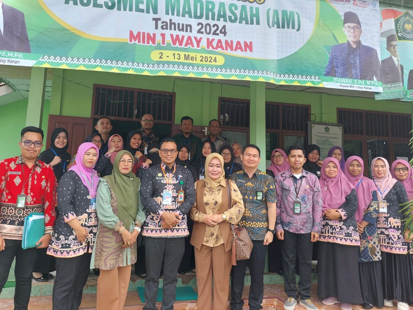 Monitoring dan Evaluasi (MONEV) Pelaksanaan Asesmen Madrasah (AM) di MIN 1 Way Kanan oleh Kanwil Kemenag Provinsi Lampung