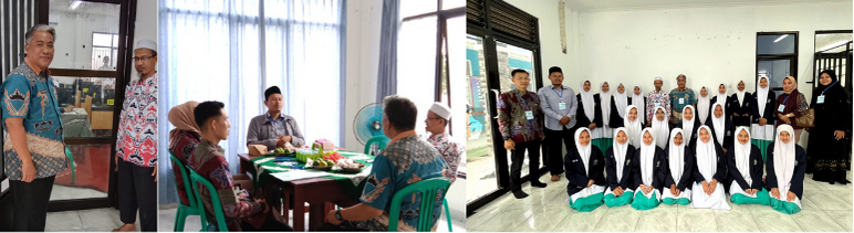 Kasi Papki Kemenag Tanggamus Monitor Pelaksanaan Ujian Kesetaraan Nasional di Pondok Pesantren Muhammadiyah Sabilil Muttaqien