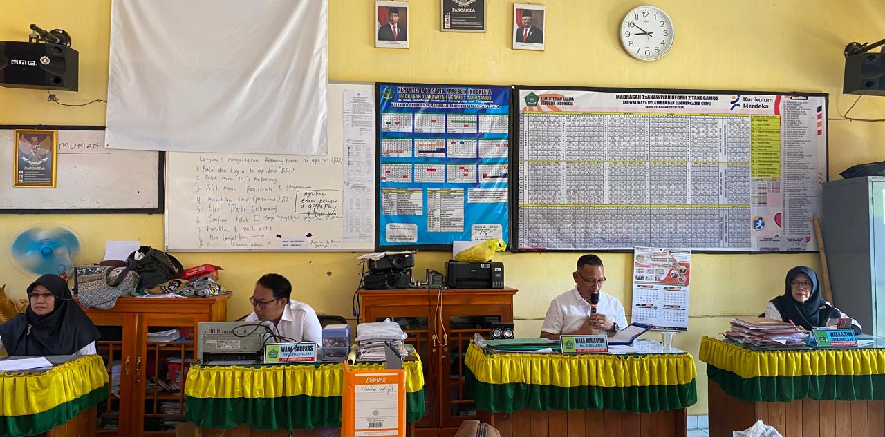 MTsN 2 Tanggamus Laksanakan  Rapat Kelulusan Kelas IX dan Kenaikan Kelas VII, VIII Tahun Ajaran 2023/2024