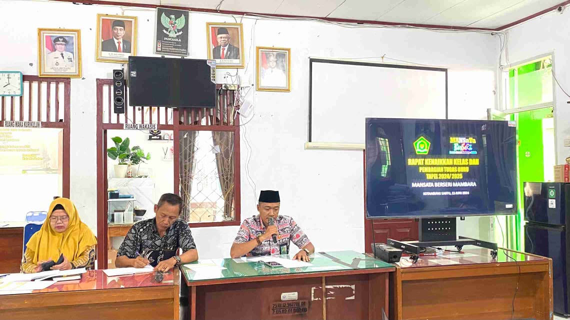 MAN 1 Tanggamus Laksanakan Rapat Kenaikan Kelas dan Pembagian Tugas 2024/2025