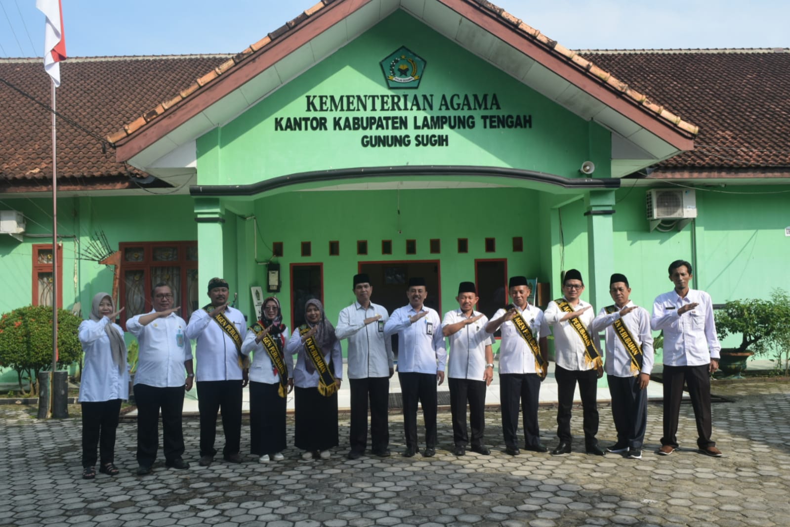 Sebanyak 6 Orang ASN Kemenag Lampung Tengah Dilantik Sebagai Agen Perubahan