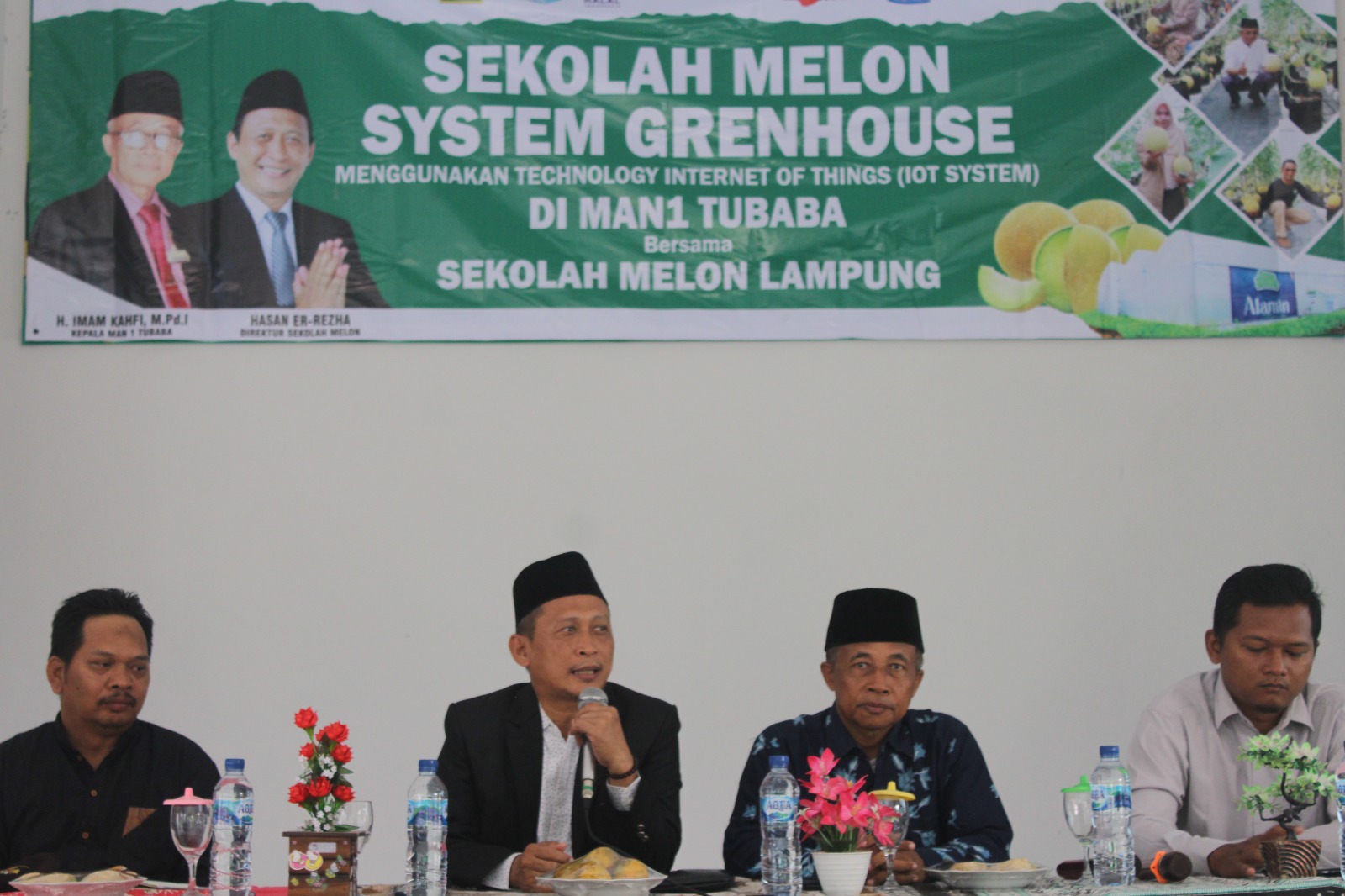 Tumbuhkan Jiwa Wirausaha MAN 1 Tubaba Gandeng Hebitren Gelar Sekolah Melon Berbasis Greenhouse