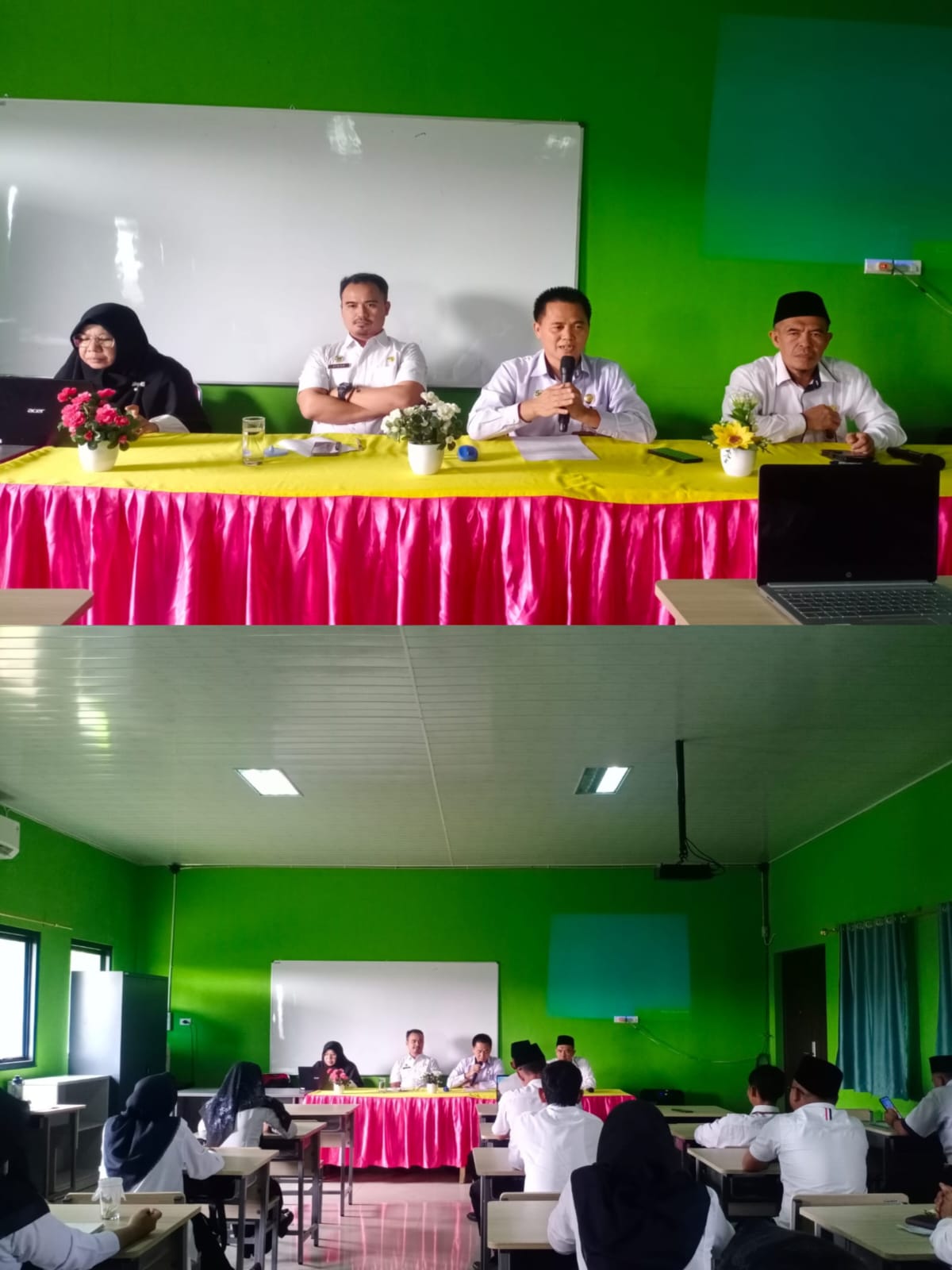 Rapat pembagian tugas MTs Negeri 1 Way Kanan tahun ajaran baru 2024/2025