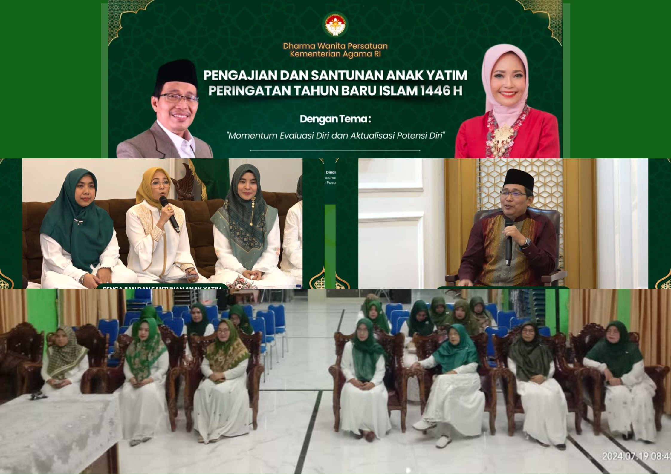DWP Kemenag Kota Bandar Lampung, ikuti Pengajian  Live Streaming DWP Kemenag RI