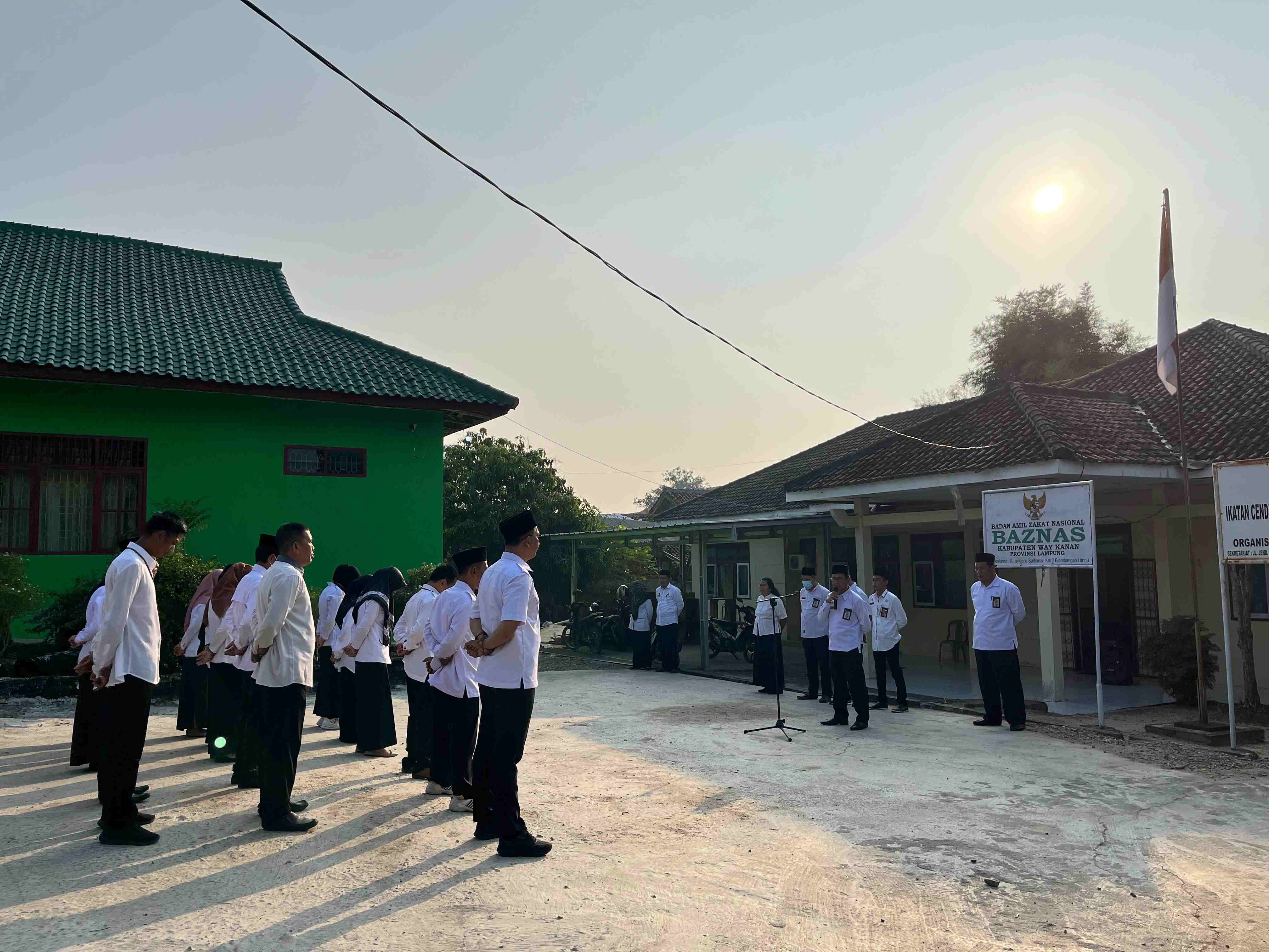 Apel Pagi Kemenag Way Kanan, Hayamudin : Niatkan Bekerja Sebagai Ibadah dan Mohon Dukungan KSM Provinsi