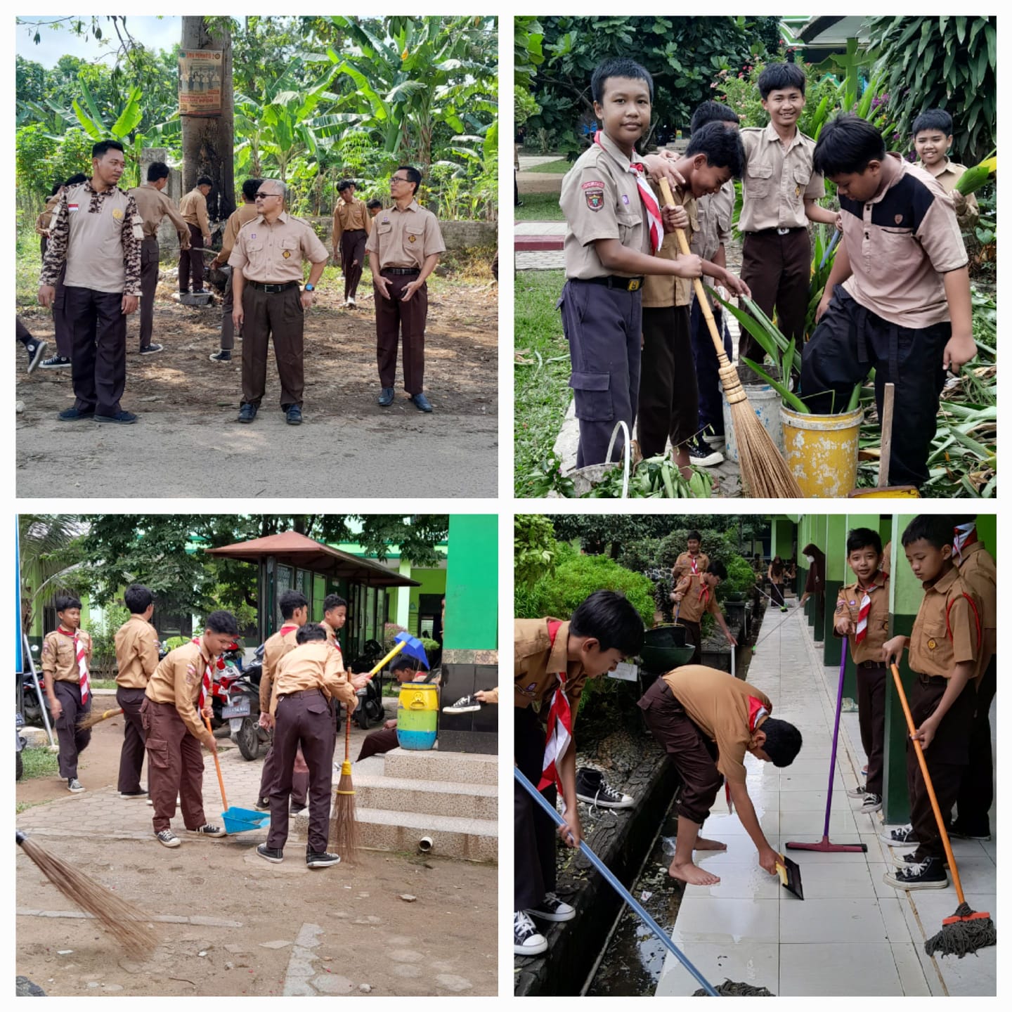 MTs Negeri 2 Bandar Lampung Gelar Bakti Sosial Dalam Rangka Memperingati Hari Pramuka Ke-63 dan Hari Kemerdekaan RI Ke-79