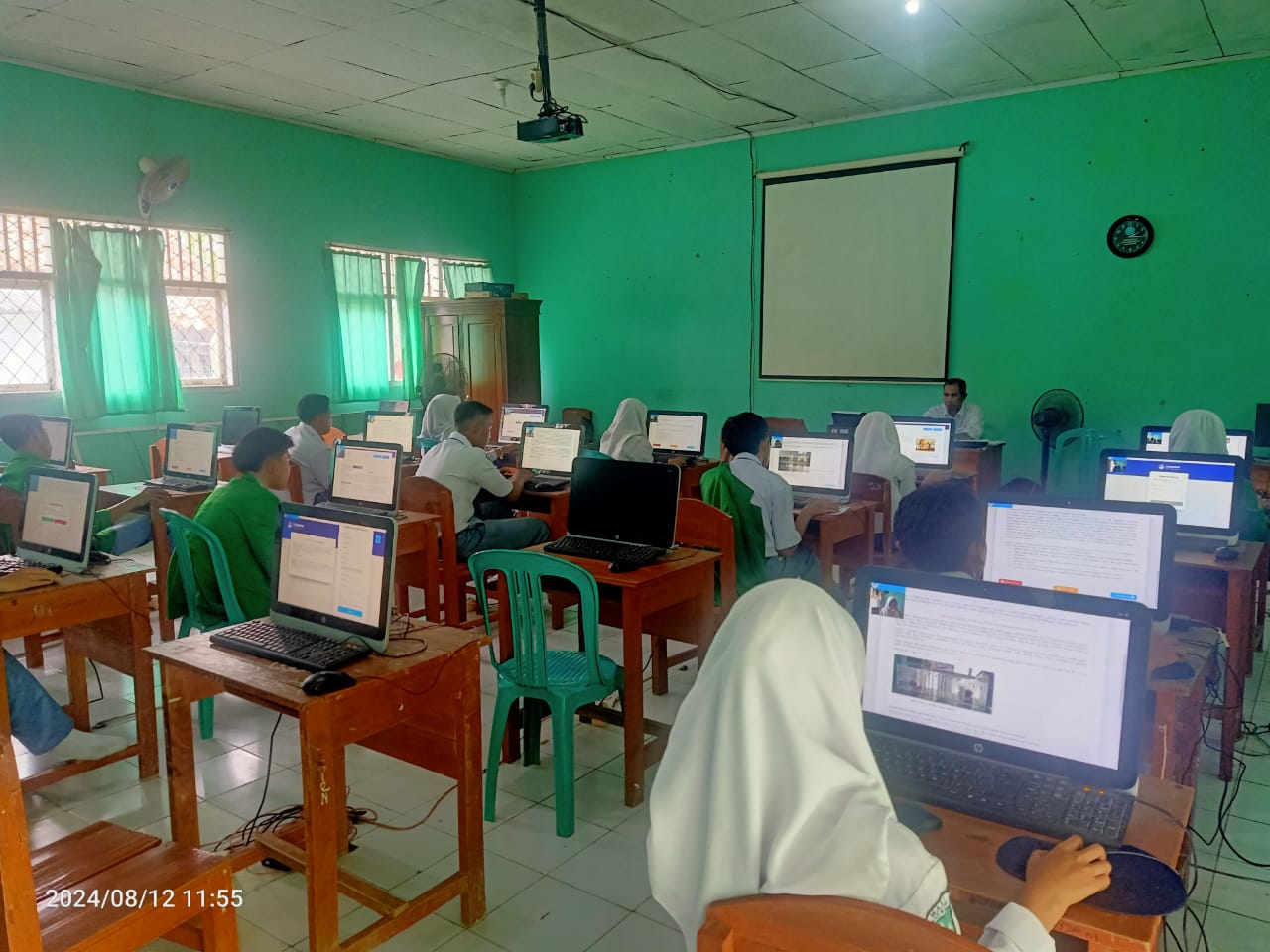Optimalisasi Pembelajaran, MAN 1 Way Kanan Langsungkan Simulasi ANBK untuk Siswa