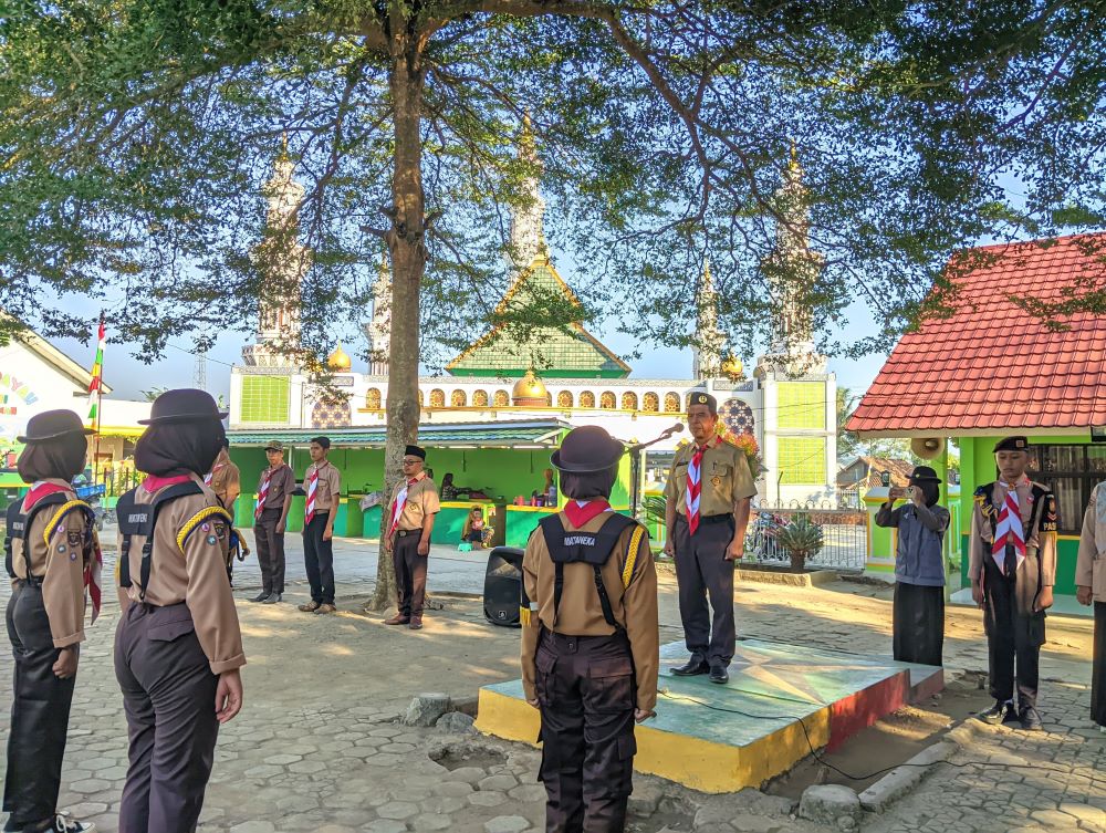 MTs Negeri 1 Way Kanan gelar upacara peringatan hari Pramuka