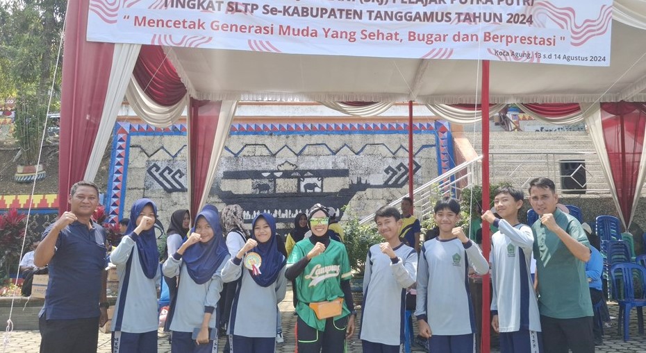 Tim Senam Kesegaran Jasmani MTsN 1 Tanggamus Raih Juara 1 Tingkat SMP/MTs Se-Kabupaten Tanggamus