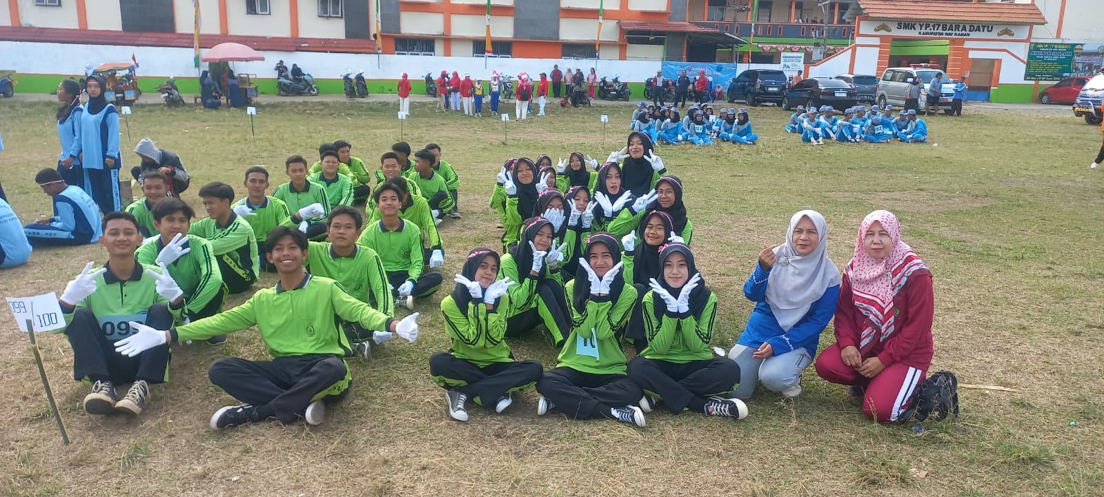 Meriahkan HUT RI ke-79, MAN 1 Way Kanan ikuti Lomba PBB Tingkat Kecamatan