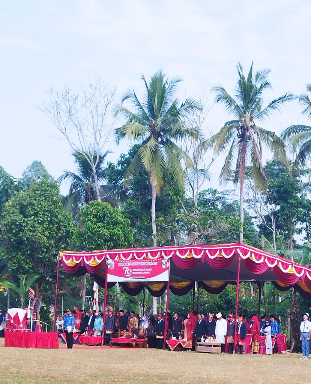Tingkatkan Nasionalisme, MTsN 2 Tanggamus Ikuti Upacara Peringatan Detik-Detik Proklamsi RI ke-79