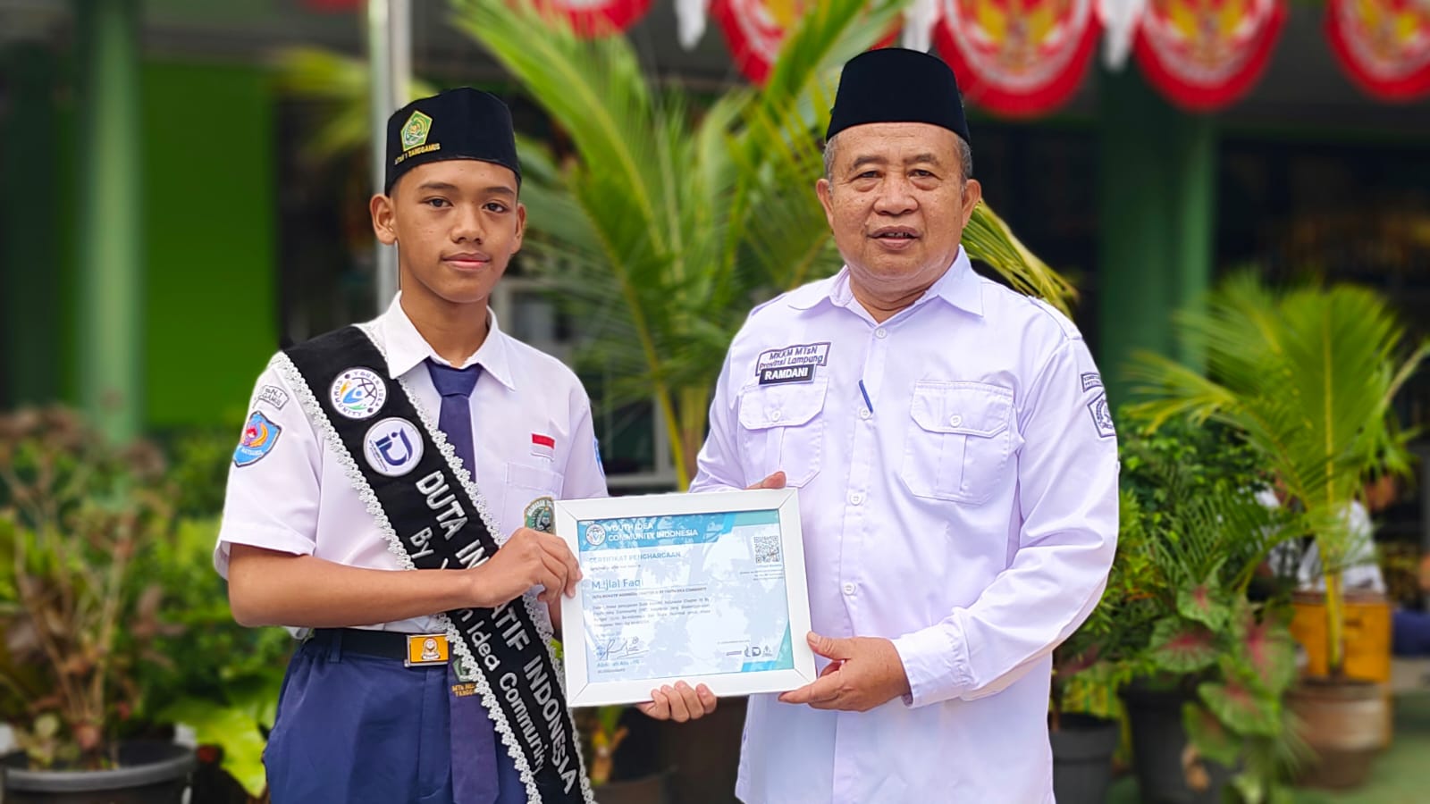 M. Ijlal Faqi dari MTsN 1 Tanggamus Terpilih sebagai Duta Inovatif Indonesia dalam Youth Idea Community Chapter IV