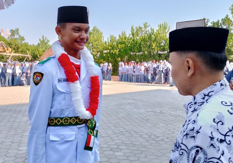 Rampung Tunaikan Tugas Paskibra Kabupaten Pringsewu, Kepulangan Yusuf Disambut Meriah