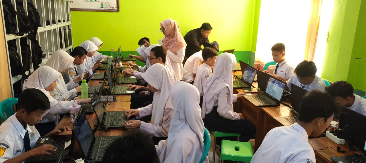 Gladi Bersih ANBK 2024 di MTsN 1 Bandar Lampung Diikuti 45 Peserta Didik dengan Materi Literasi
