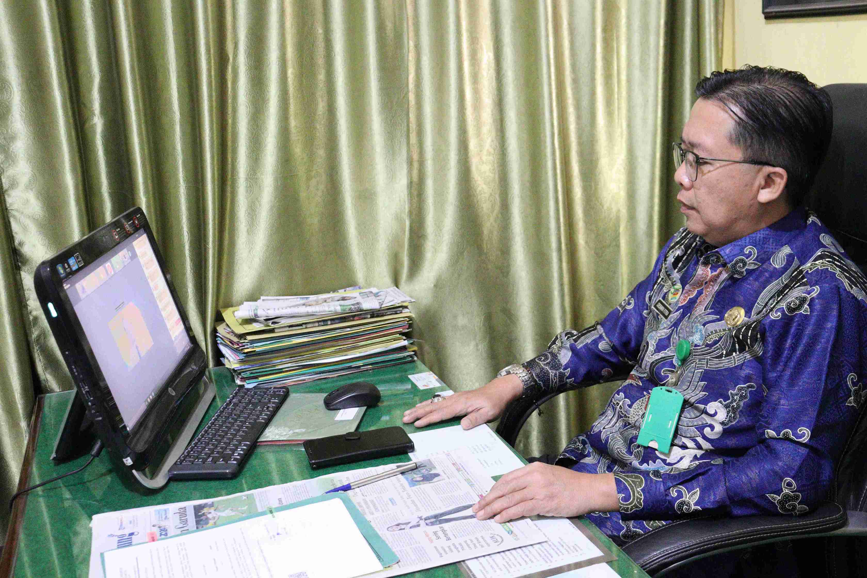 Kemenag Kota Metro  Rapat Virtual Bersama KPK RI