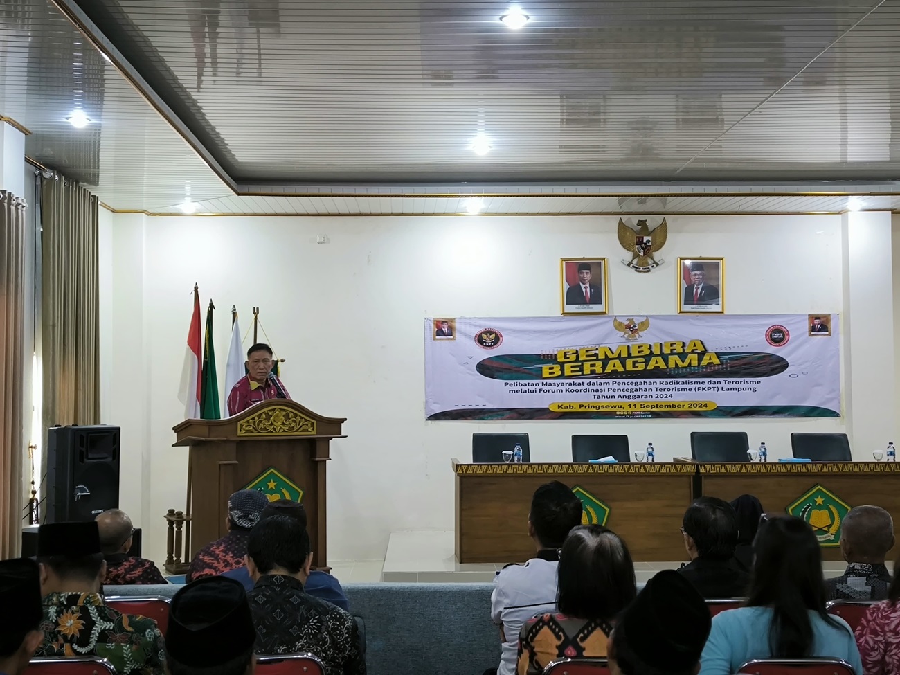 FKPT Lampung Gelar Sosialisasi Pelibatan Masyarakat dalam Pencegahan Radikalisme dan Terorisme