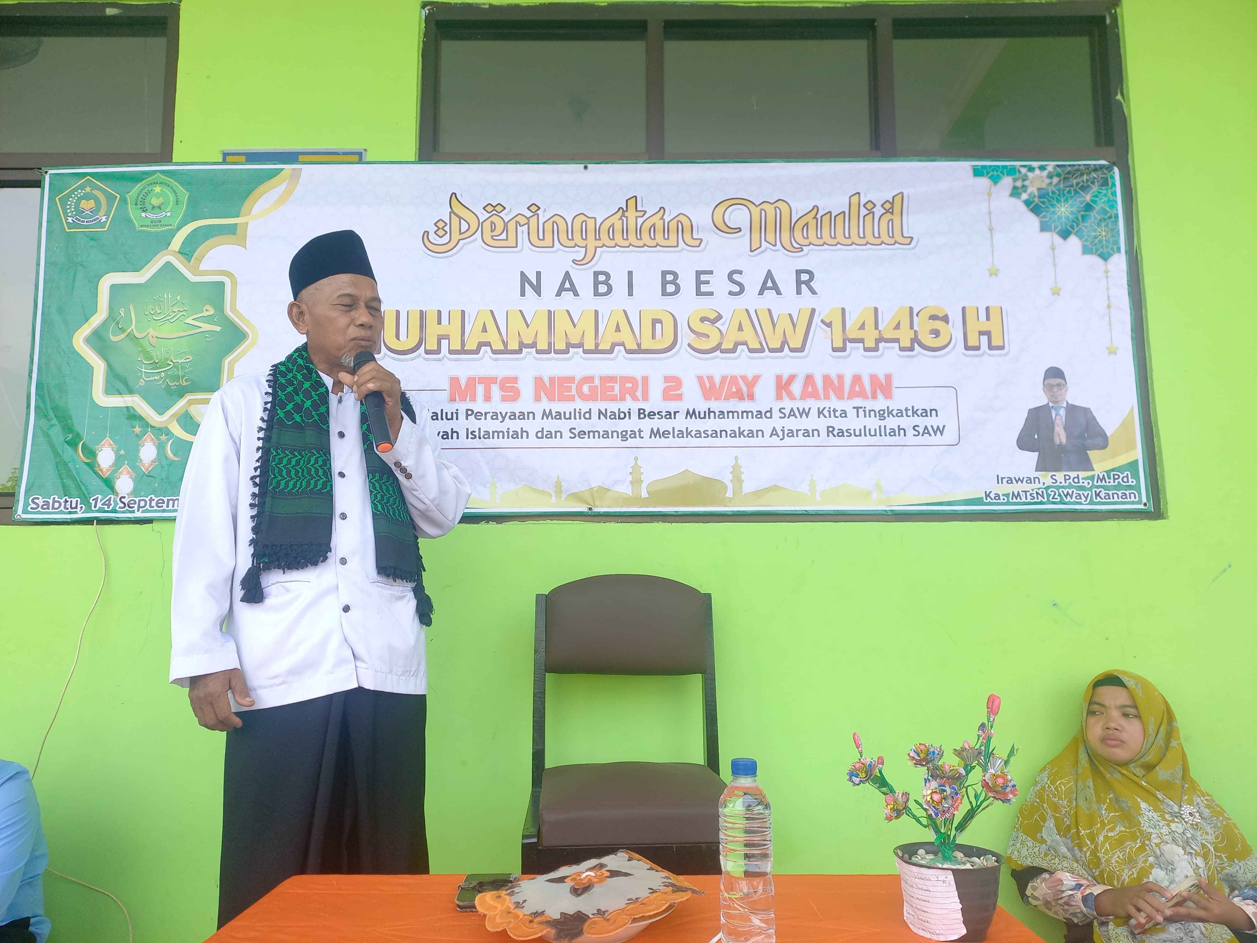 MTsN 2 Way Kanan Peringati Maulid Nabi Muhammad SAW 1445 H.
