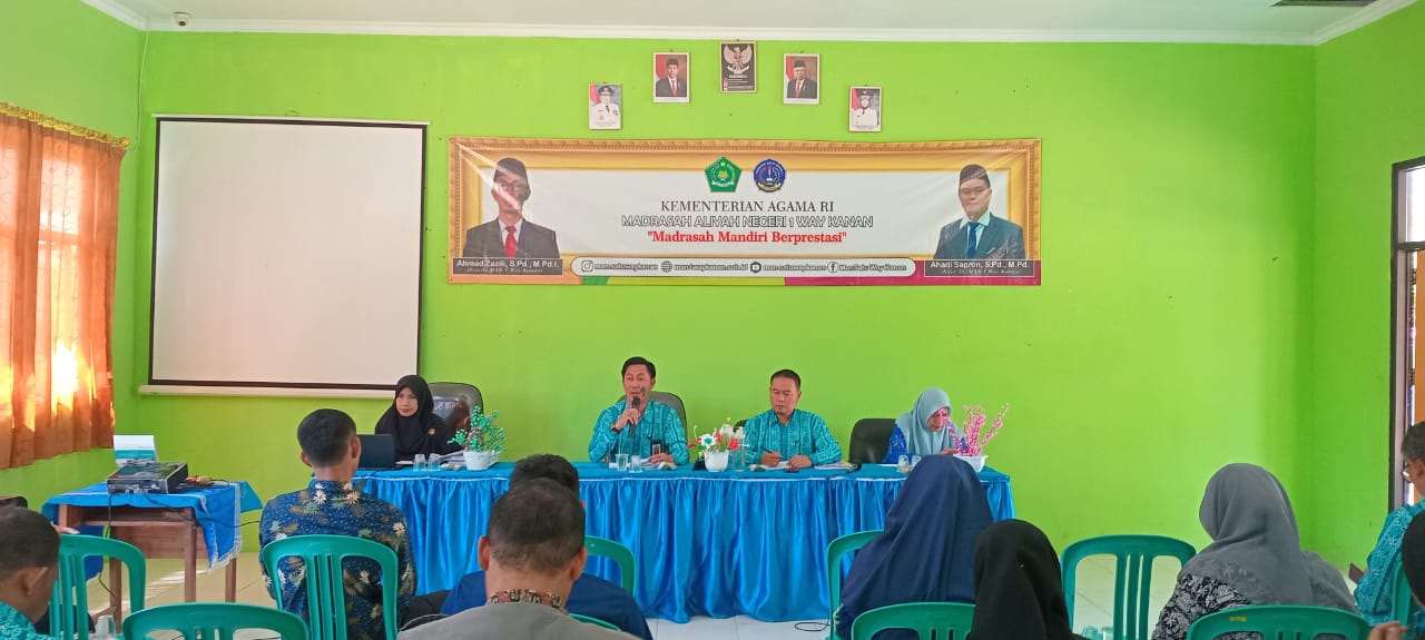 MAN 1 Way Kanan Laksanakan rapat koordinasi menjelang pelaksanaan P5RA
