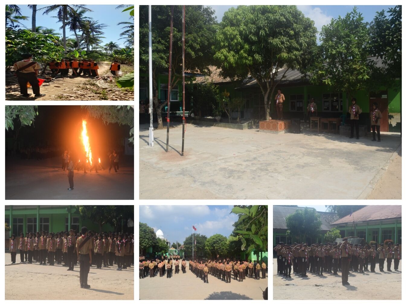 Perkemahan Penerimaan Tamu Gudep di MTsN 2 Lampung Selatan