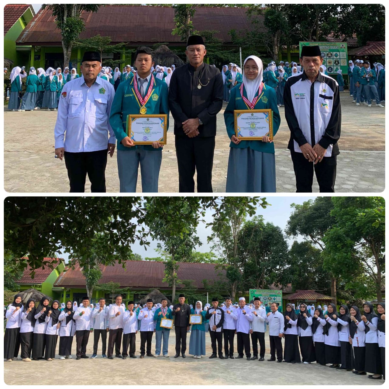 Kankemenag Lambar Berikan Penghargaan untuk Siswa Berprestasi MAN 1 Lambar
