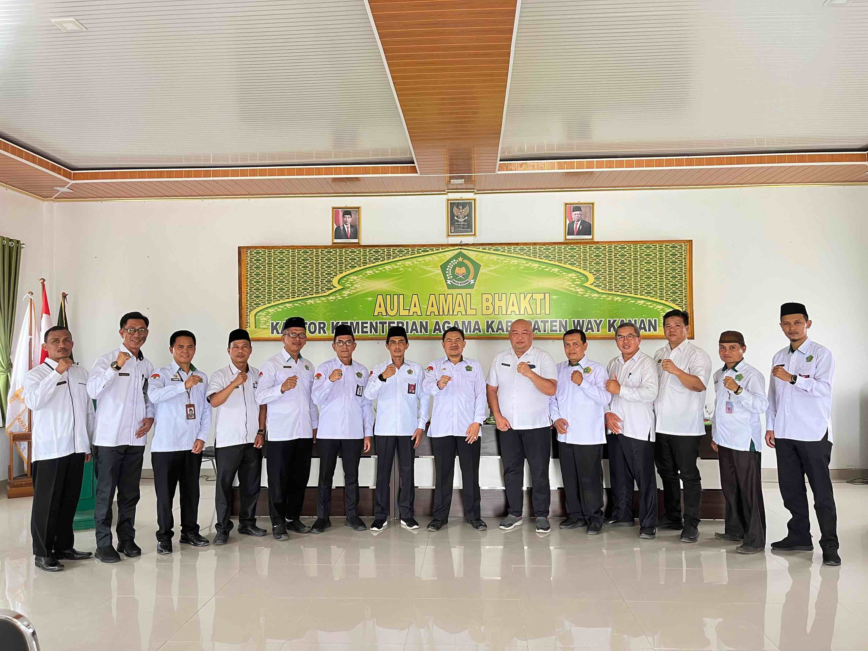 Kanwil Kemenag Lampung Adakan Monev Produk Hukum di Kemenag Way Kanan