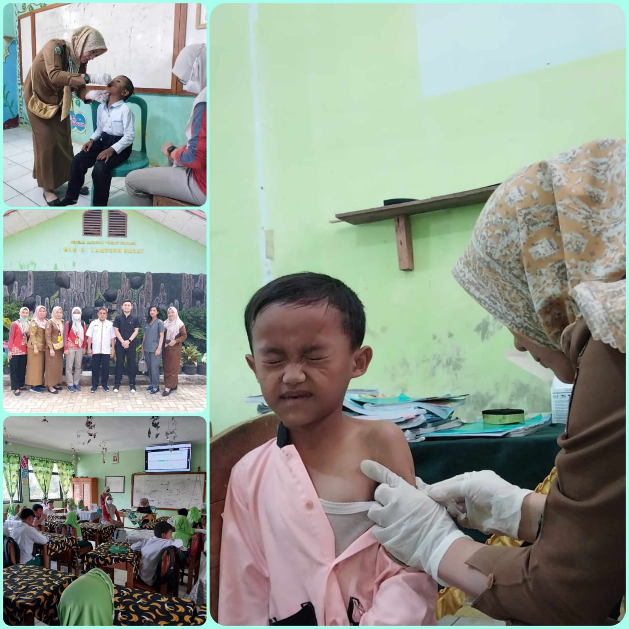 MIN 3 Lambar Sukseskan Vaksinasi dan Pemeriksaan Kesehatan