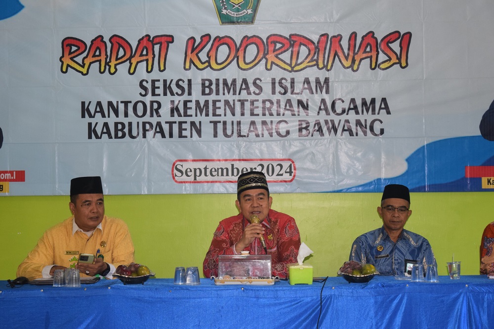 Kemenag Tulang Bawang Gelar Rakor Bimas Islam dan Kepala KUA, Bahas Implementasi Kebijakan Strategis