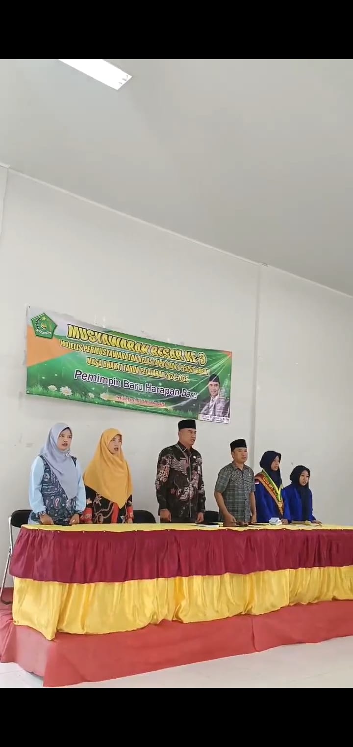 MUSYAWARAH BESAR MPK MAN 1 PESISIR BARAT SUKSES GELAR PEMILIHAN KETUA MPK PERIODE 2024-2025