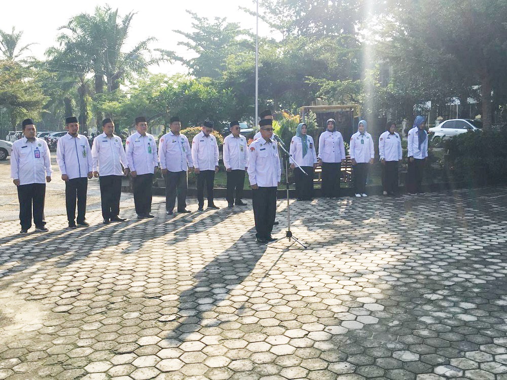 Upacara Peringatan Hari Kesaktian Pancasila Tahun 2024 di Kankemenag Tulang Bawang: Bersama Pancasila Kita Wujudkan Indonesia Emas