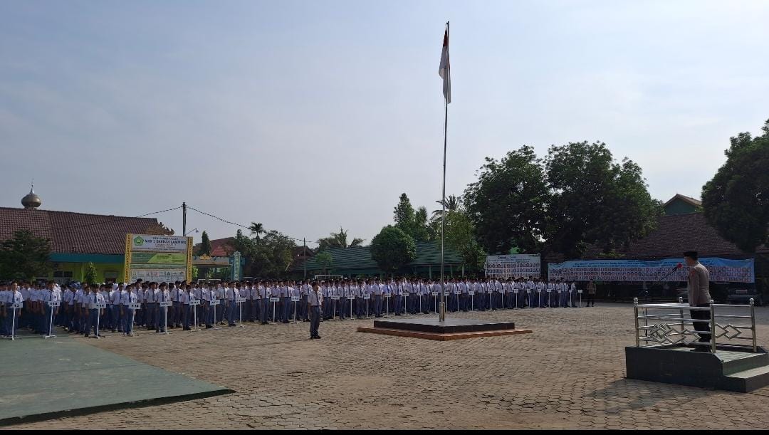 Ini Pesan Kasubdit Tibsos Dit.Bimas Polda Lampung Saat Jadi Pembina Apel di MAN 1 Bandarlampung