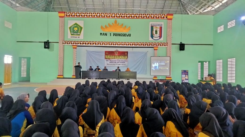 Pelajar MAN 1 Pringsewu Deklarasi Tolak Ekstremisme dan Terorisme