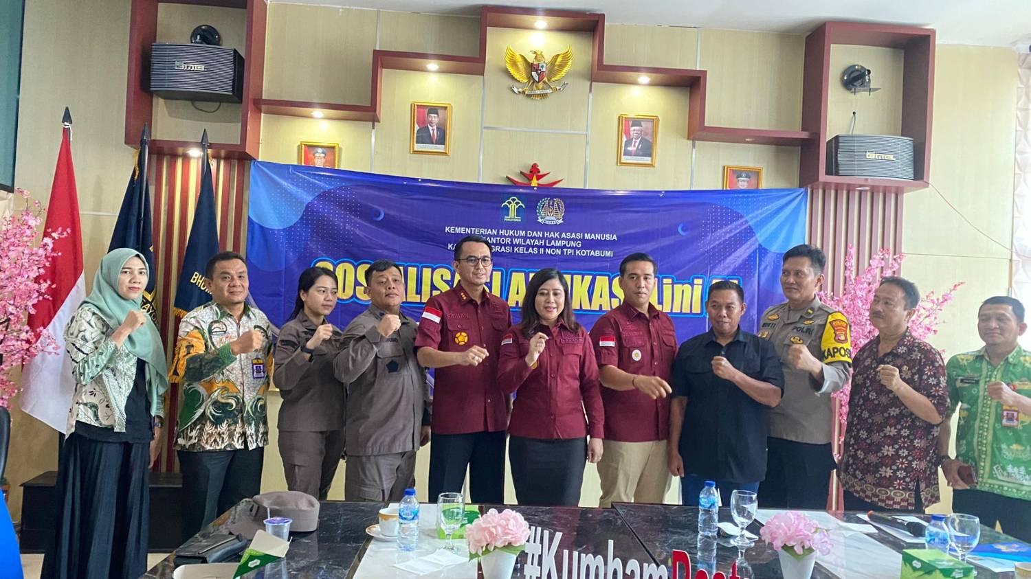 Kankemenag Lampung Utara Bersama Anggota TIMPORA Hadir dan Mendukung Sosialisasi Aplikasi Lini Ai
