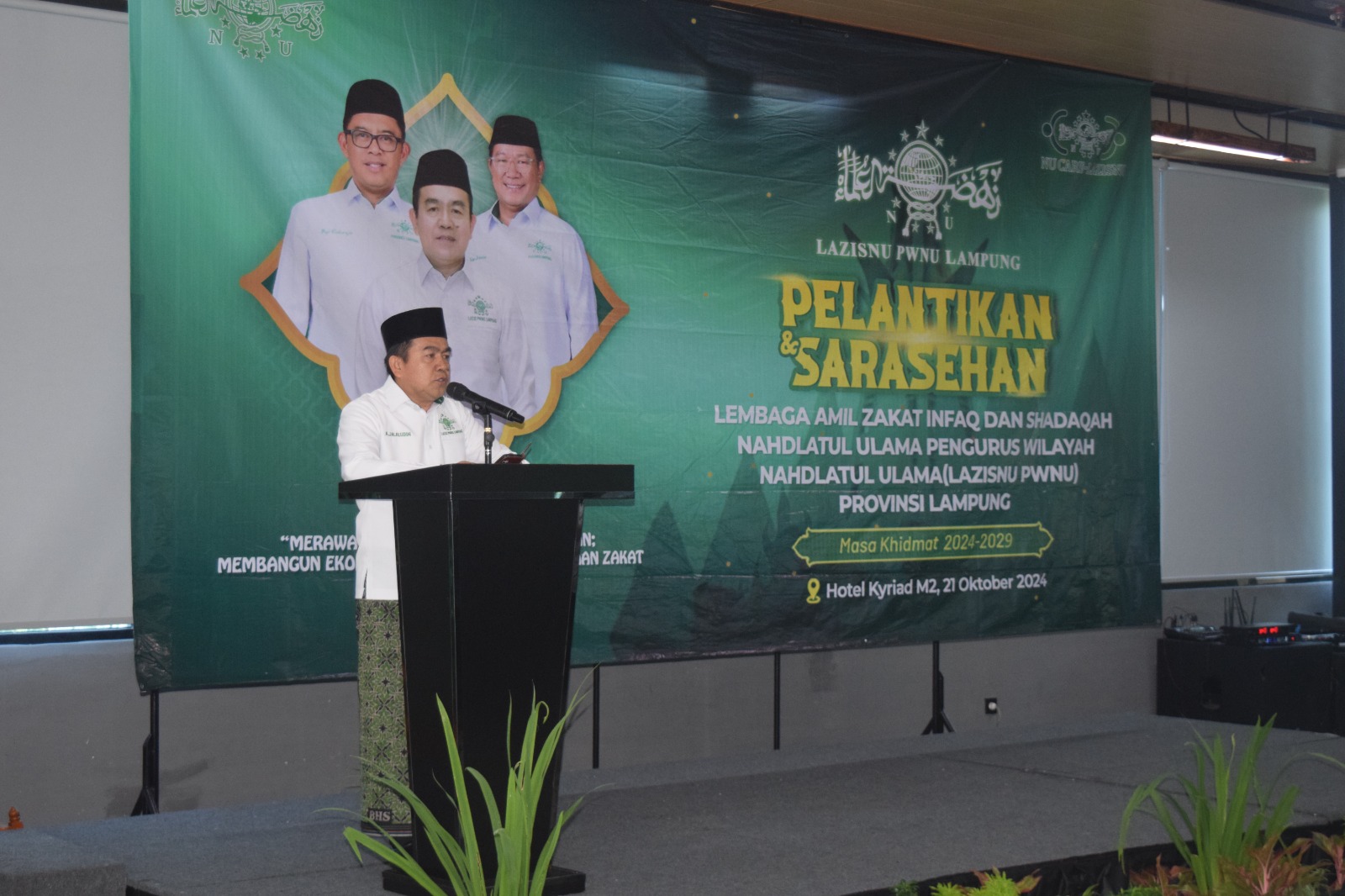 Selamat Ahmad Jalaluddin, Resmi Dilantik Sebagai Ketua LAZISNU PWNU Lampung Masa Khidmat 2024 - 2029