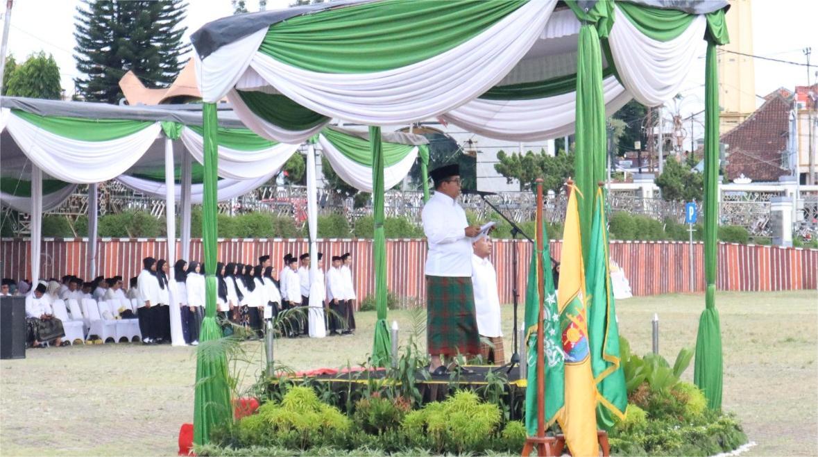 Apel Peringatan Hari Santri Nasional 2024 di Provinsi Lampung Berlangsung Khidmat