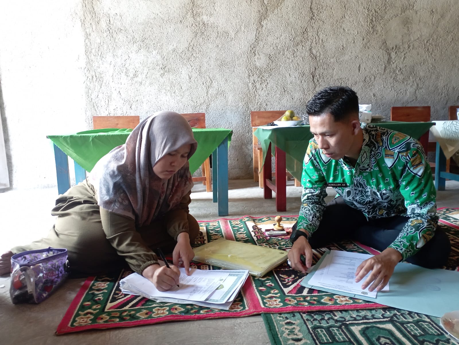 Kemenag Tanggamus Lakukan Monitoring Penggunaan BOP di TPQ Al-Furqon