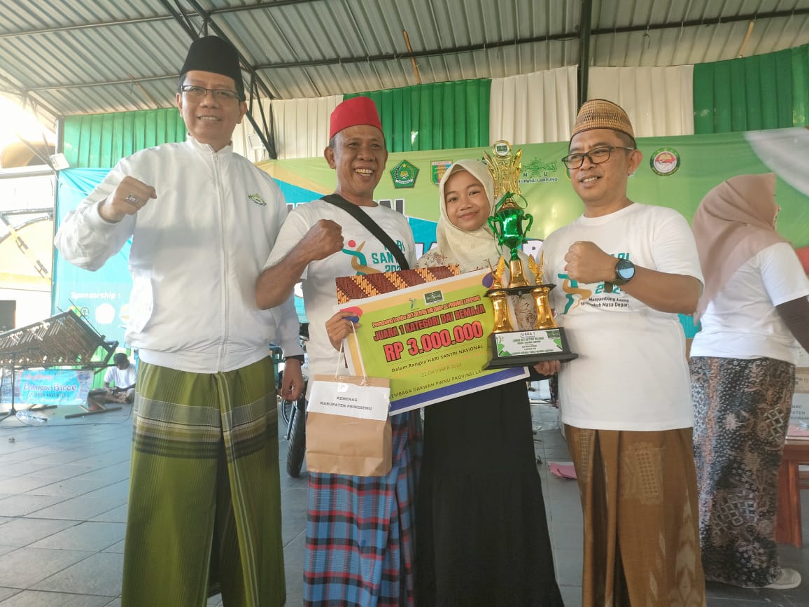 Arindi Zakiyah Az-Zahra, Siswa Berprestasi MTs Negeri 1 Pringsewu, Raih Juara 1 Da'i Remaja Tingkat Provinsi Lampung