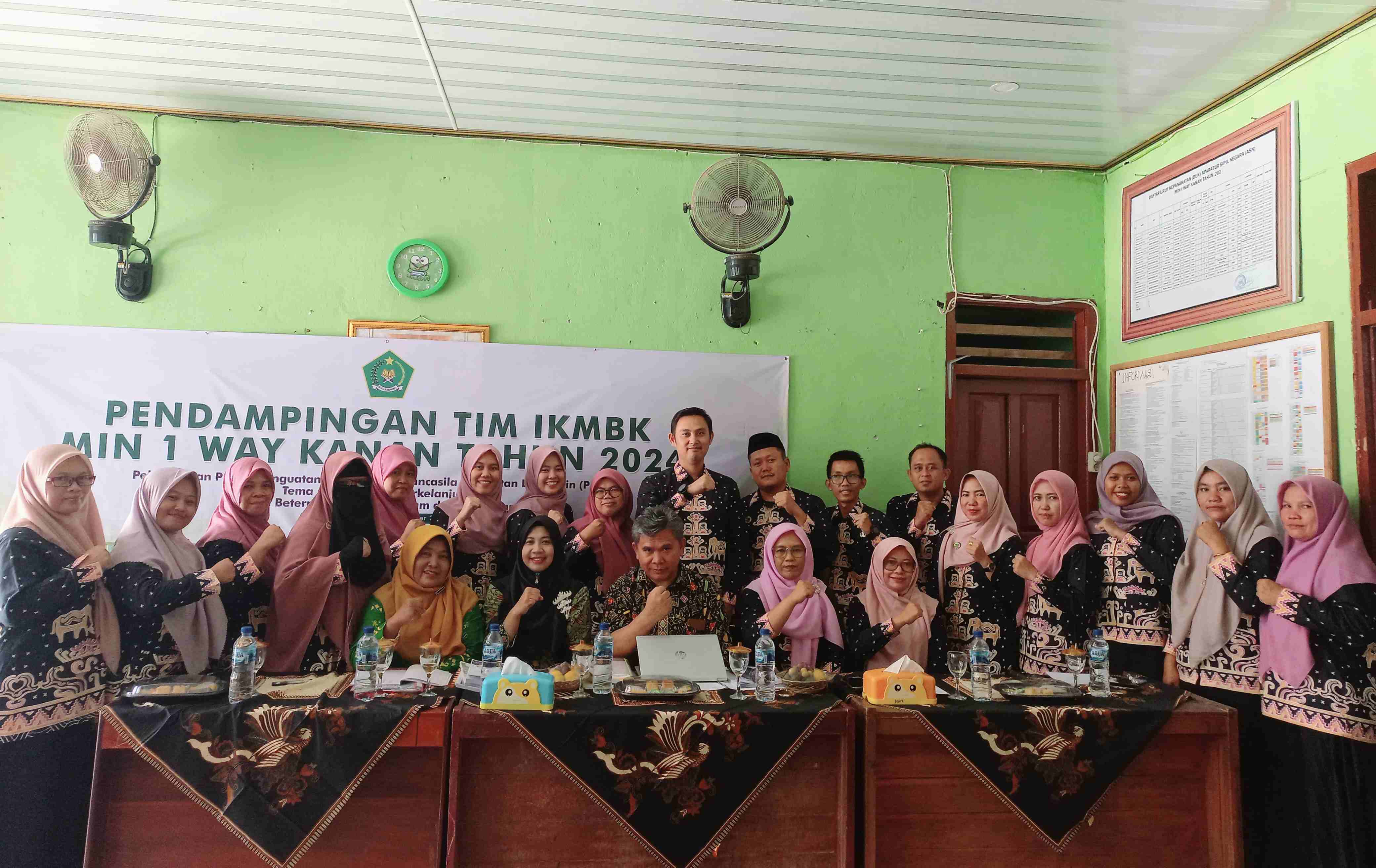 Pendampingan TIM IKMBK oleh Pusdiklat dan Lokadiklat di MIN 1 Way Kanan
