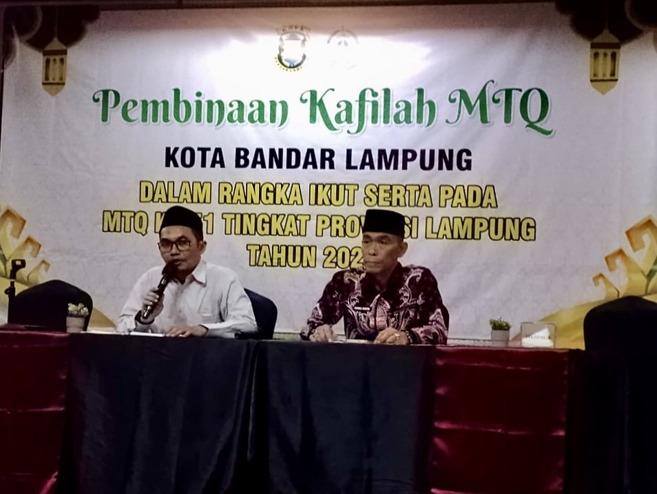 Pembinaan Qori dan Qoriah Kota Bandar Lampung Telah Dilaksanakan