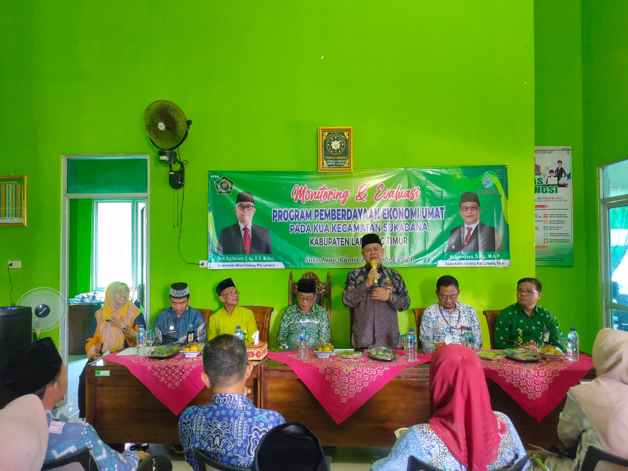 Kemenag Lampung Timur Laksanakan Monitoring & Evaluasi Program Pemberdayaan Ekonomi Umat Pada KUA Sukadana