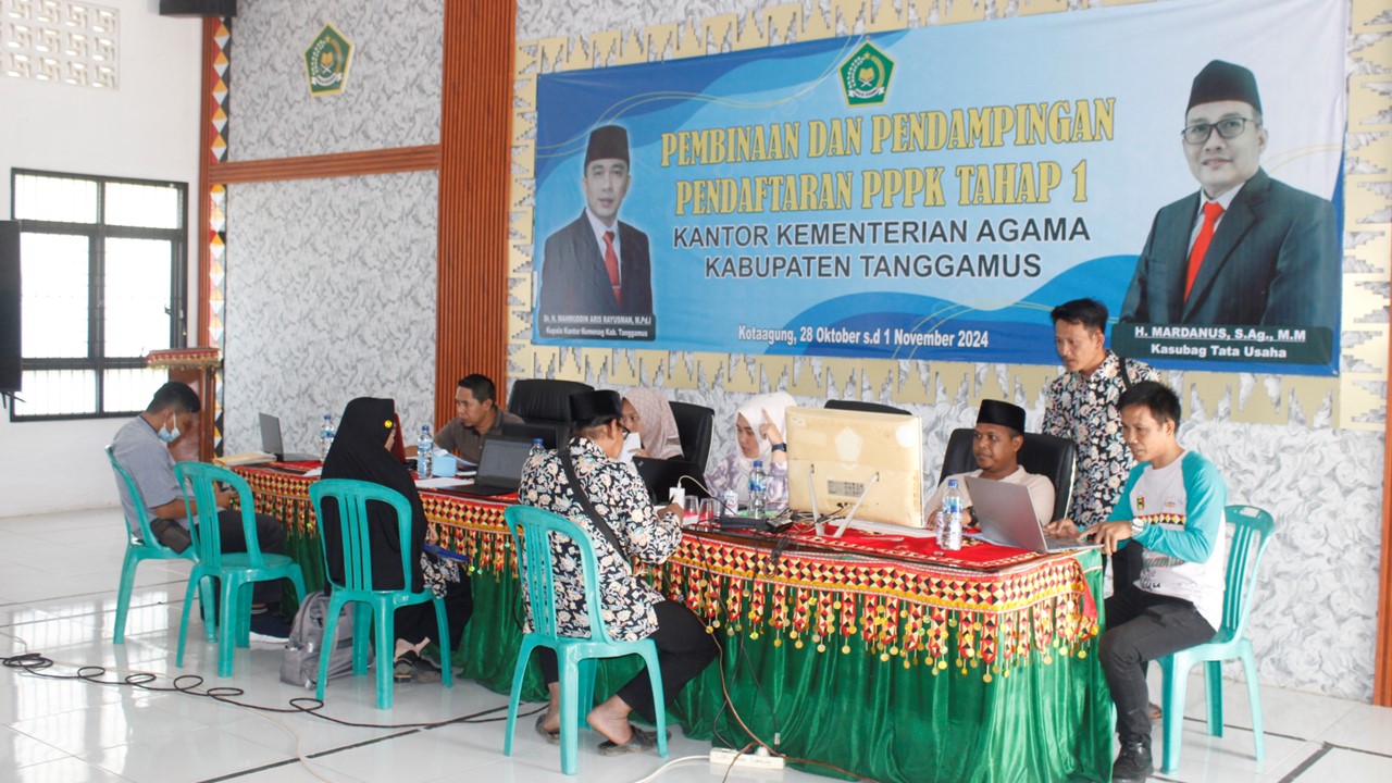Kemenag Tanggamus Adakan Pembinaan dan Pendampingan Pendaftaran CPPPK Tahap 1