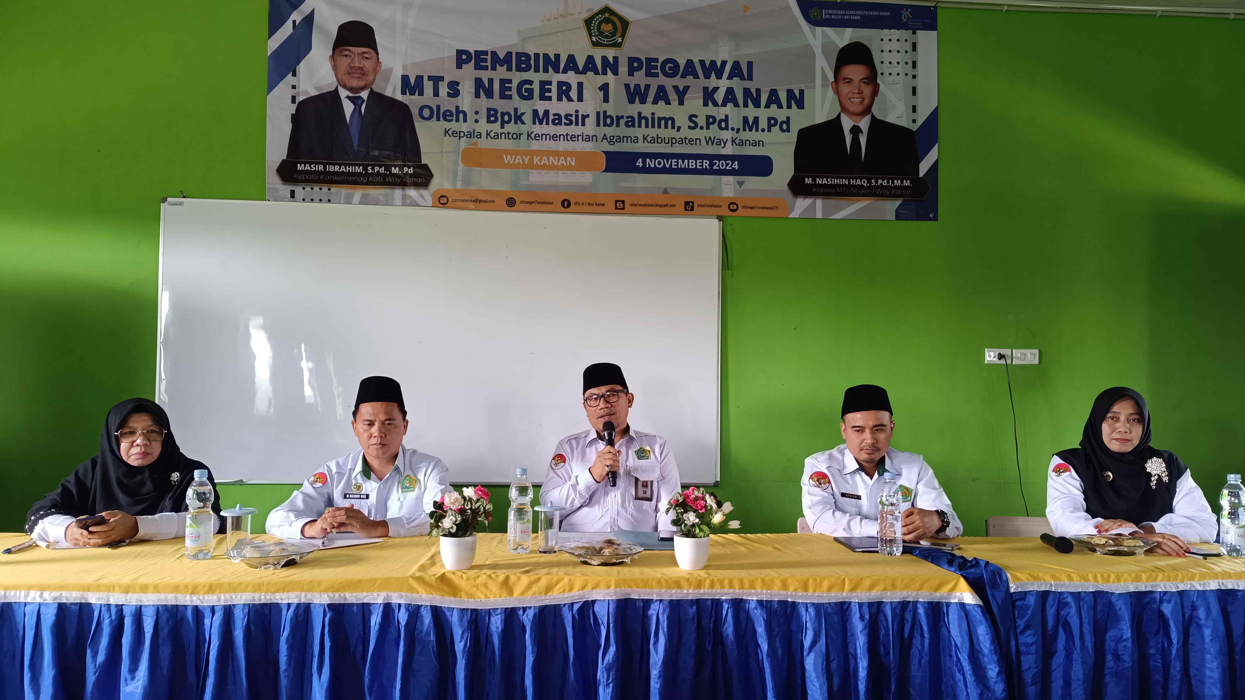 Kemenag Way Kanan Tingkatkan Kualitas Pendidikan Melalui Pembinaan ASN di MTsN 1