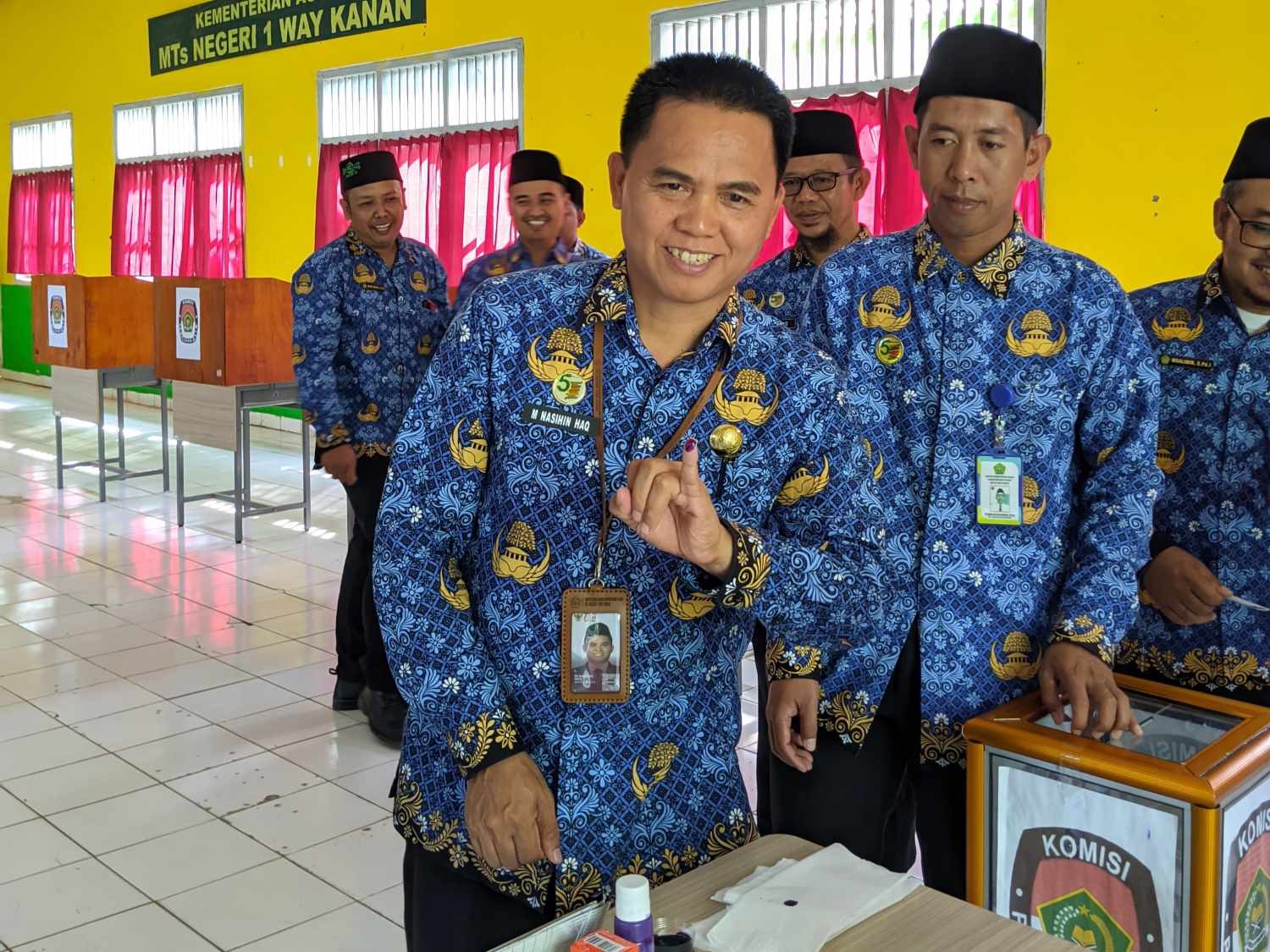Kepala Madrasah MTs 1 Way Kanan Hadiri Pemilihan OSIM, Dukung Pemimpin Muda yang Demokratis