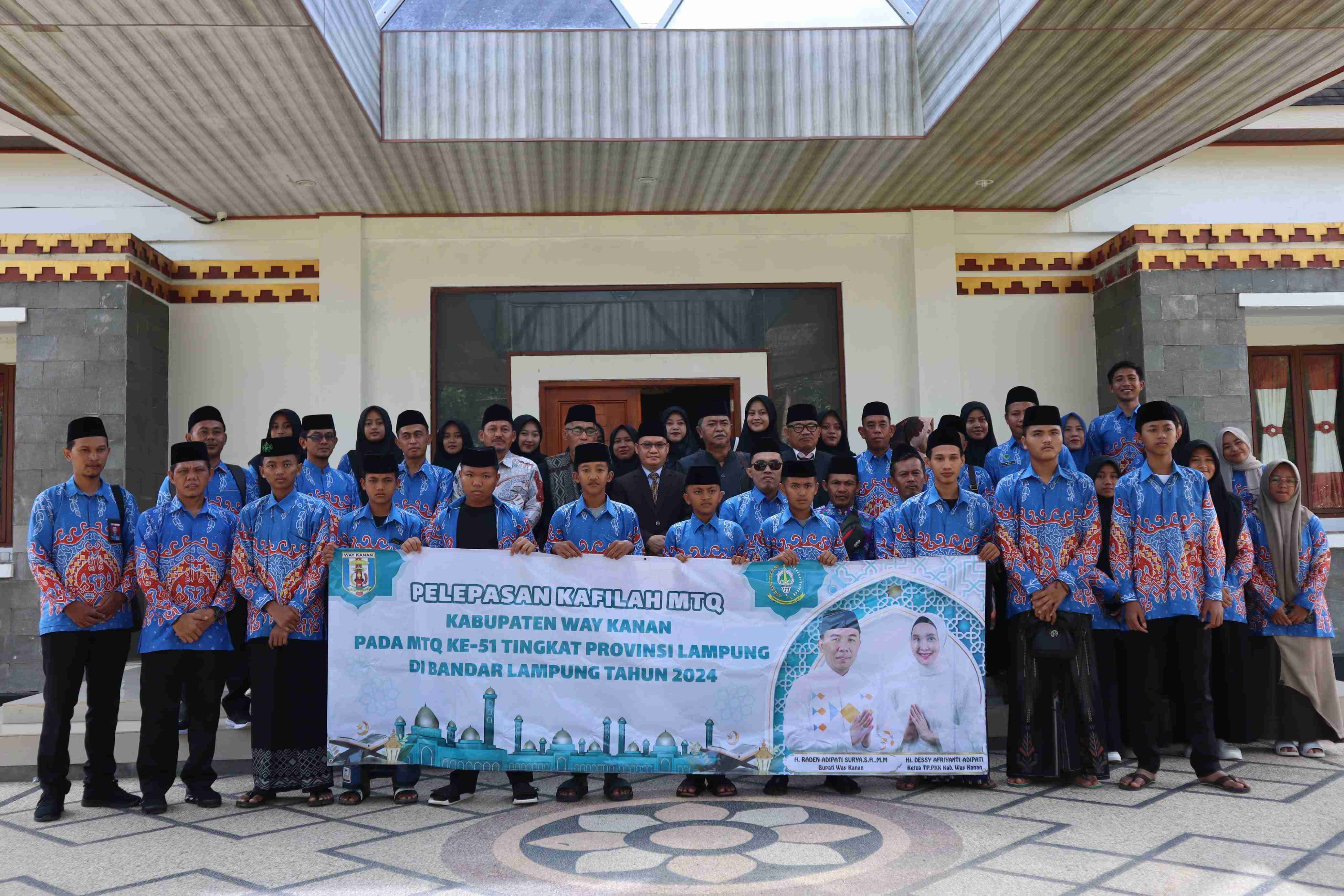 Kepala Kantor Kementerian Agama Way Kanan Hadiri Pelepasan Kafilah MTQ Ke-51 Provinsi Lampung