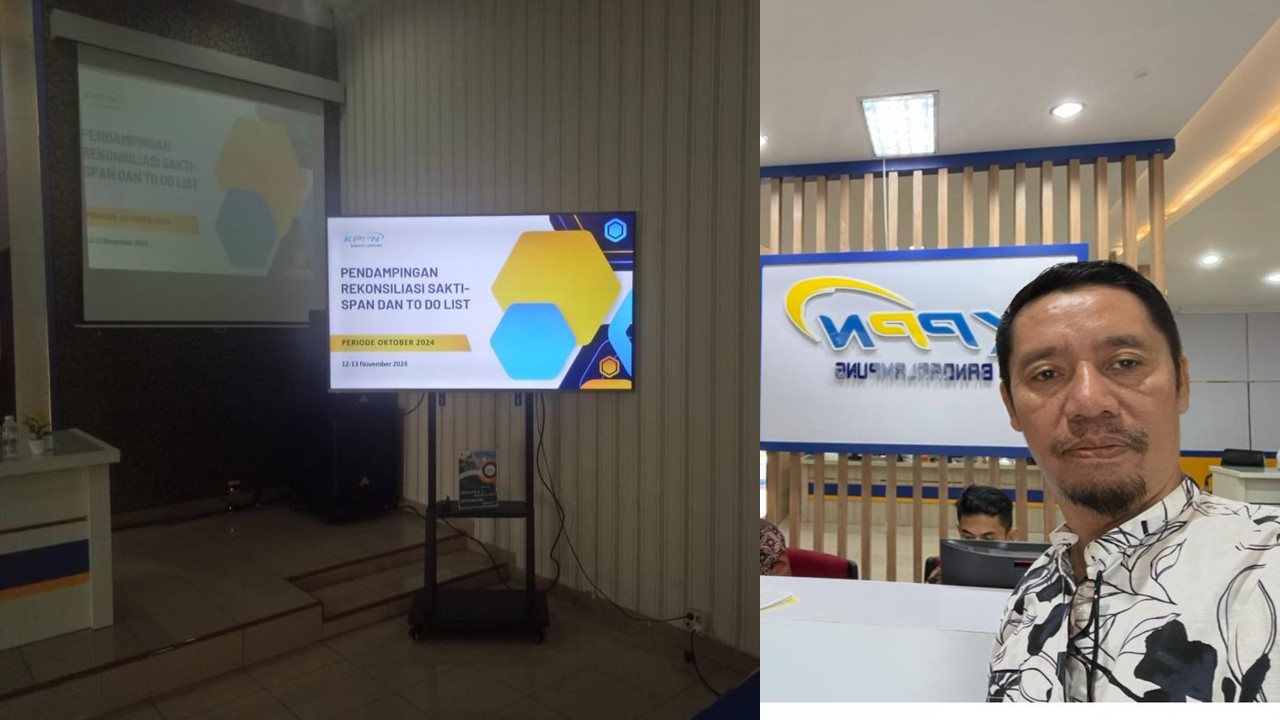 Bendahara Kemenag Tanggamus Ikuti Rekonsiliasi SAKTI-SPAN dan To Do List di KPPN Bandar Lampung