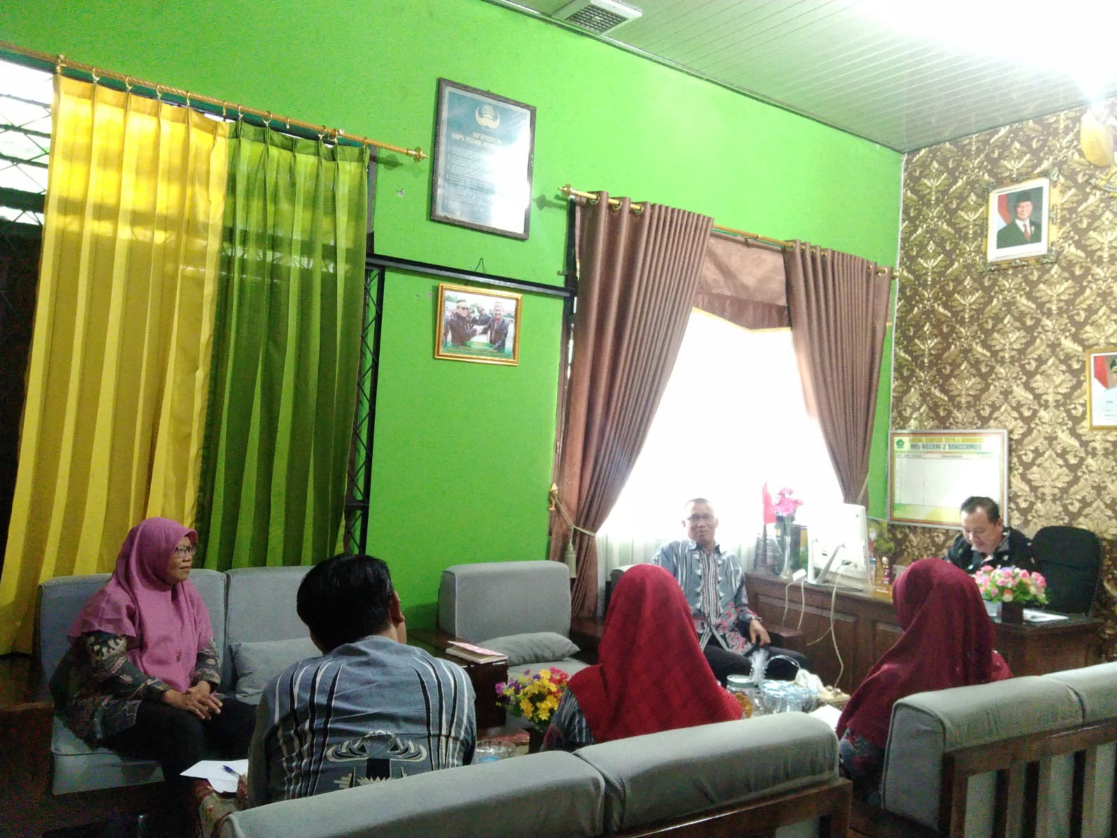 Cegah Pornografi, Kekerasan, Intimidasi, Bullying, dan Penggunaan Gadget, Team Manajemen MTsN 2 Tanggamus Laksanakan Rapat Koordinasi