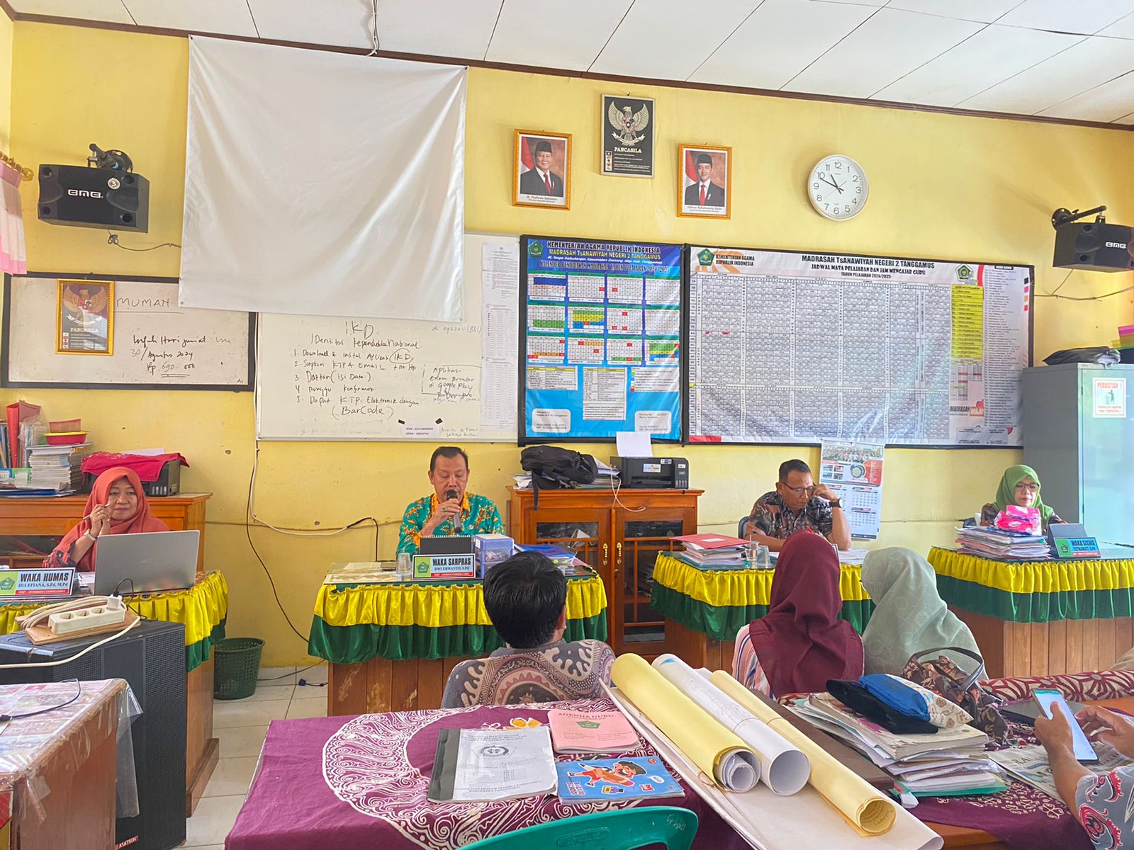 Jelang Asesmen Sumatif Semester Ganjil, MTsN 2 Tanggamus Lakukan Rakor