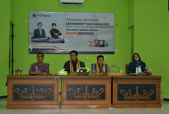 MTs Negeri 2 Bandar Lampung Gelar Training Motivasi Leadership dan Karakter Bagi Guru dan Tenaga Kependidikan